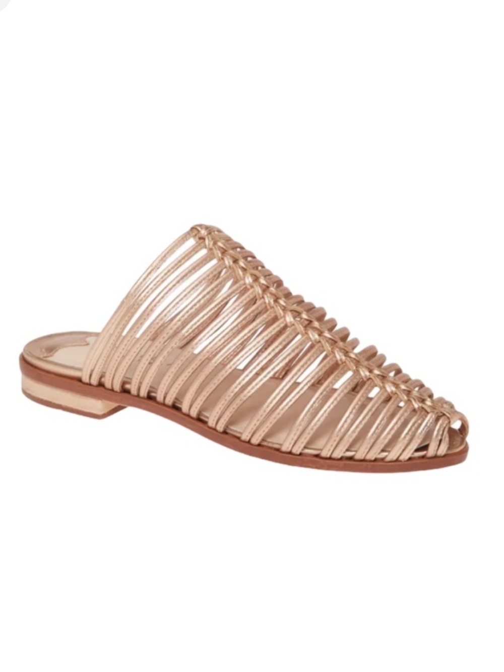 Cecelia New York Gloria Caged Gold Sandals